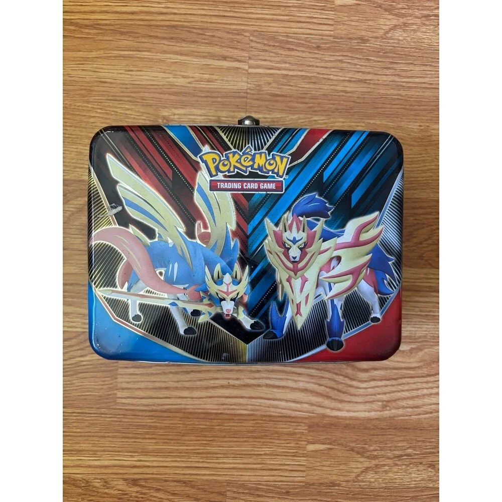 Pokemon TCG Spring 2020 Collector Chest Tin Zacian Zamazenta EMPTY Lunchbox